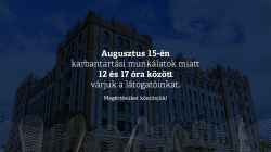 Nyitvatartásunk augusztus 15-én