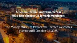 A Pénzmúzeum Panoráma Terasz október 31-ig várja vendégeit