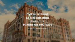 Nyitvatartásunk az őszi szünetben